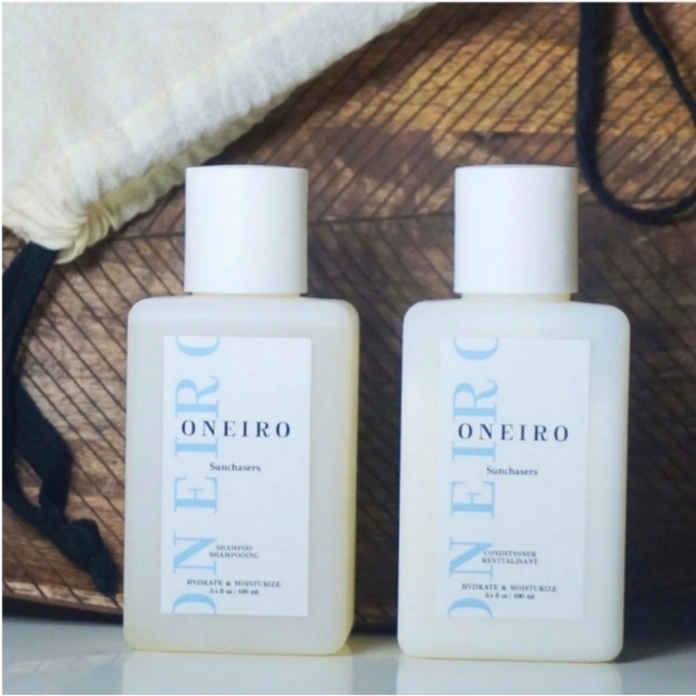 Oneiro Sunchasers Travel Shampoo and Condition Set Cruelty Free 3.4 FL OZ NEW